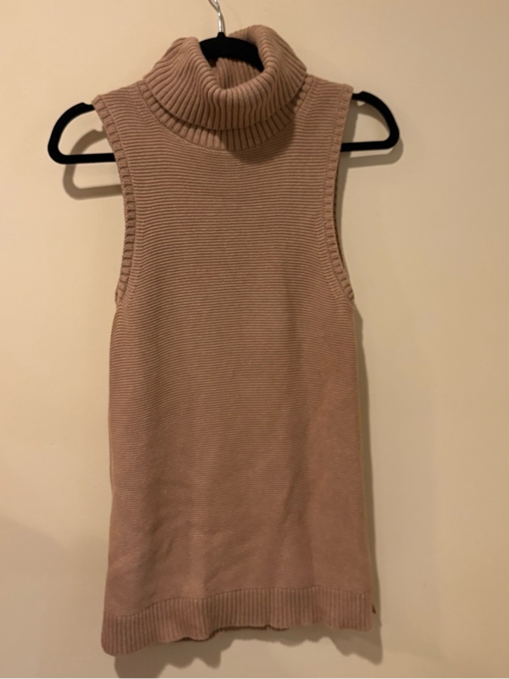 J. Crew Sleeveless Turtleneck Knit Tunic Sweater